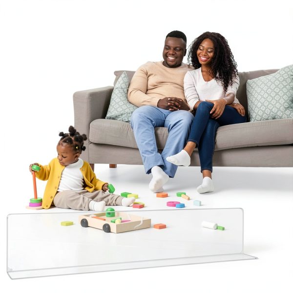 Pavo Clear Under Couch Blockers PVC Pet Toy Barrier Set-1