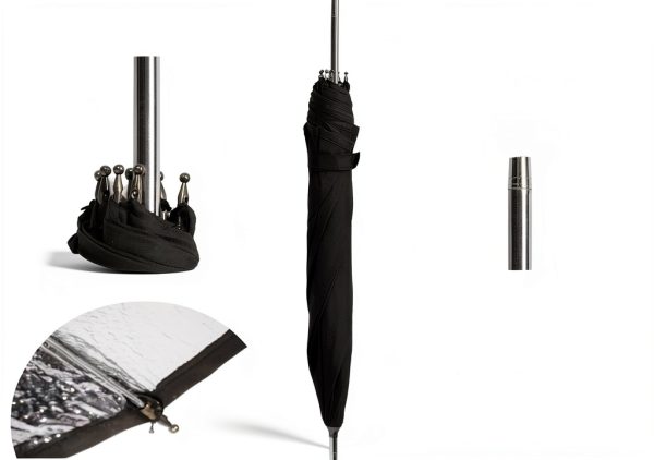 Britek 24 Black Silver Studio Lighting Umbrella-2