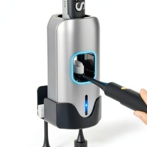 TuCao Smart Toothpaste Dispenser Glass Wall Mount Portable-0