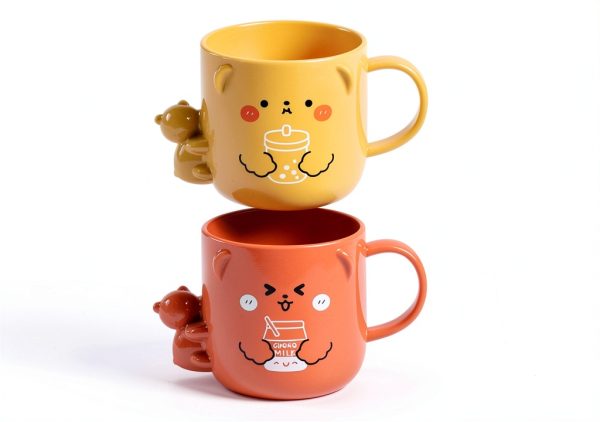 Gatuida Kids Toothbrush Cup Cartoon Design Plastic Holder-3
