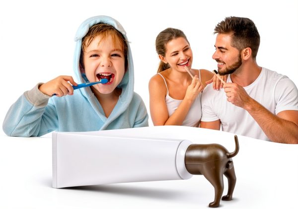 Letyet Dog Butt Toothpaste Topper Silicone Portable Kids-6