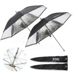 Britek 24 Black Silver Studio Lighting Umbrella-0