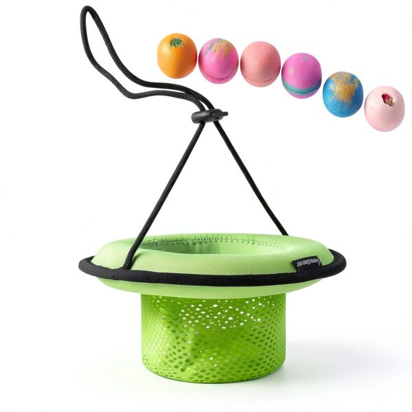 Pavo Bath Bomb Basket Neoprene Holder for Relaxing Baths-1