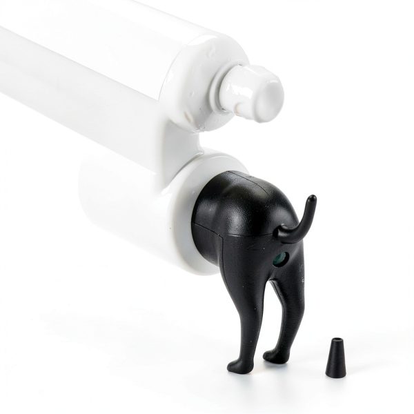 Letyet Dog Butt Toothpaste Topper Silicone Portable Kids-4