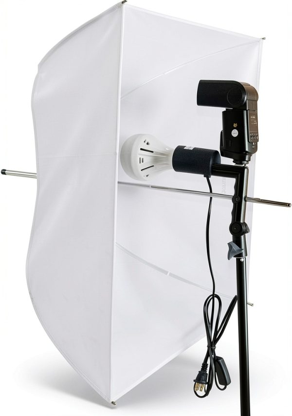 LimoStudio 24x24 Square Umbrella Softbox Light-1