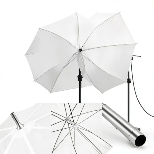 LED Photography Umbrella Kit LimoStudio 1200W-2