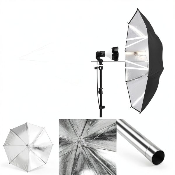 LED Photography Umbrella Kit LimoStudio 1200W-5