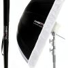 Parabolic Reflector Umbrella AMBITFUL UB-160S Black Silver 43in-0