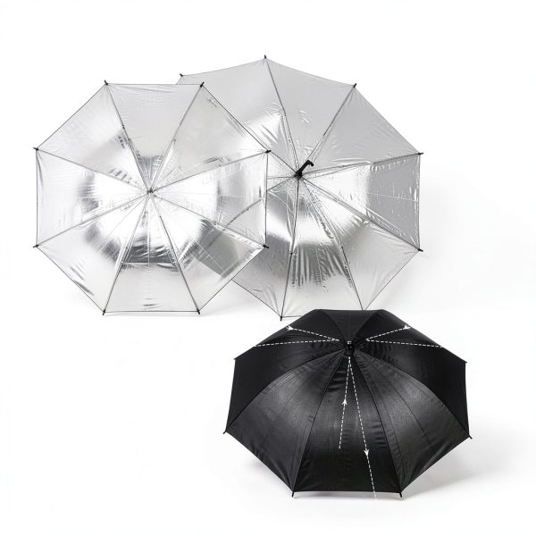 Emartinc Black Studio Umbrella 27in Photographic Lighting-2