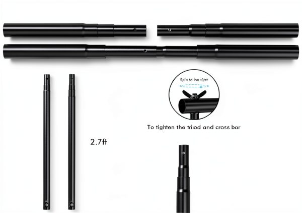 Slow Dolphin Photo Umbrella Kit with Aluminum Stands and 85W LED-2