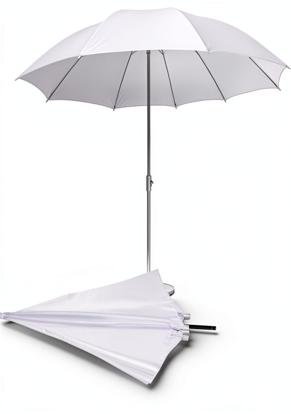 Bcolor FD-8 33" White Soft & Black Silver Umbrella Set 84cm-2
