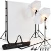 Slow Dolphin Photo Umbrella Kit with Aluminum Stands and 85W LED-0