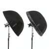 Parabolic Reflector Umbrella AMBITFUL UB-160S Black Silver 43in-2
