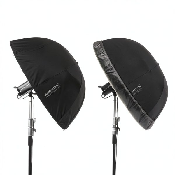 Parabolic Reflector Umbrella AMBITFUL UB-160S Black Silver 43in-2