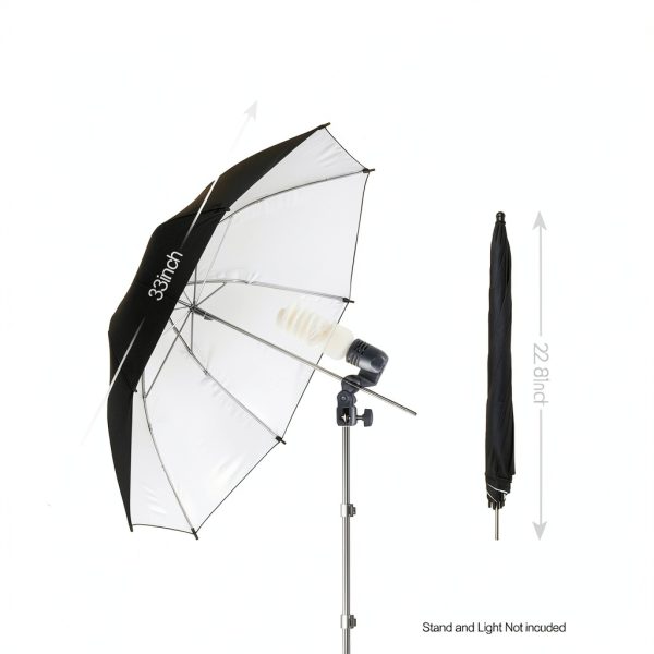 Emartinc Black Studio Umbrella 27in Photographic Lighting-1