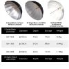 Parabolic Reflector Umbrella AMBITFUL UB-160S Black Silver 43in-1