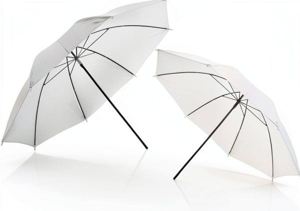 White Soft Umbrella 2 Pack Nylon Aluminum Shaft Soonpho-6