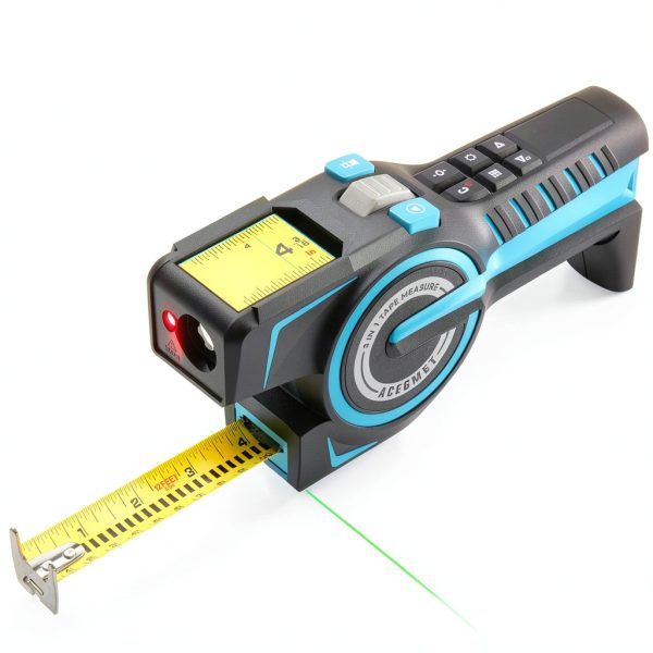 ACEGMET DTX10 Digital Tape Measure Green Laser Auto Lock 10ft-0