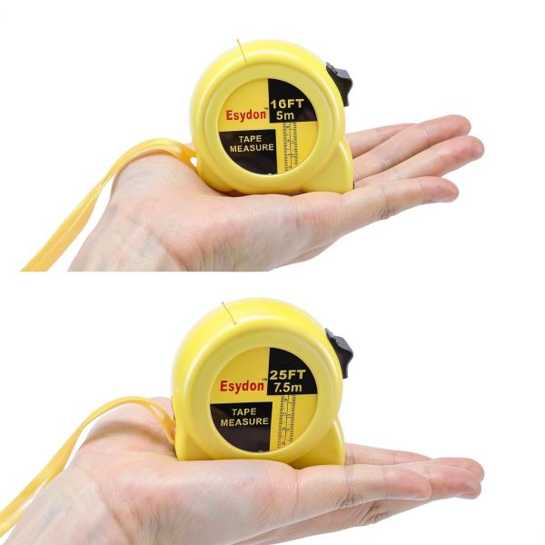Tape Measure 2 Pack 25ft and 16ft by Esydon Extendable Self-Locking-5